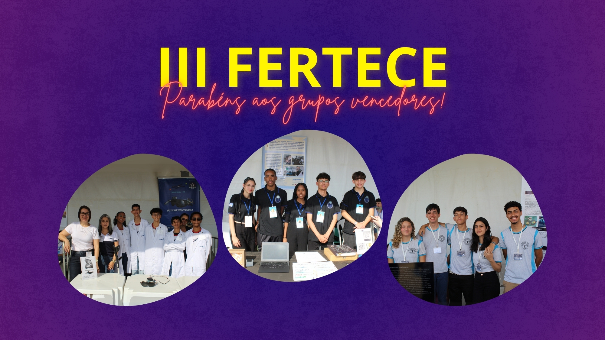 SRE de Manhuaçu parabeniza os grupos vencedores da III FERTECE