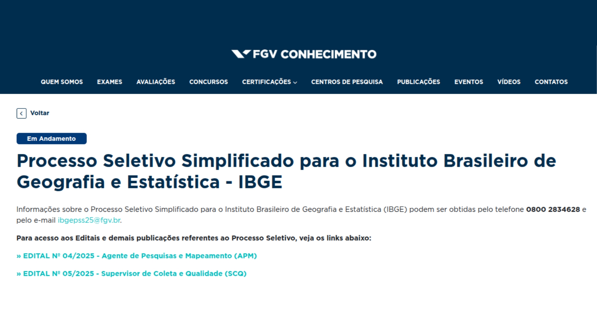 📢 PROCESSO SELETIVO IBGE – VAGAS EM MANHUAÇU!